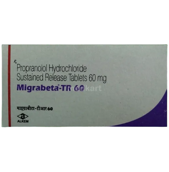 migrabeta tr 60mg tablet 10's